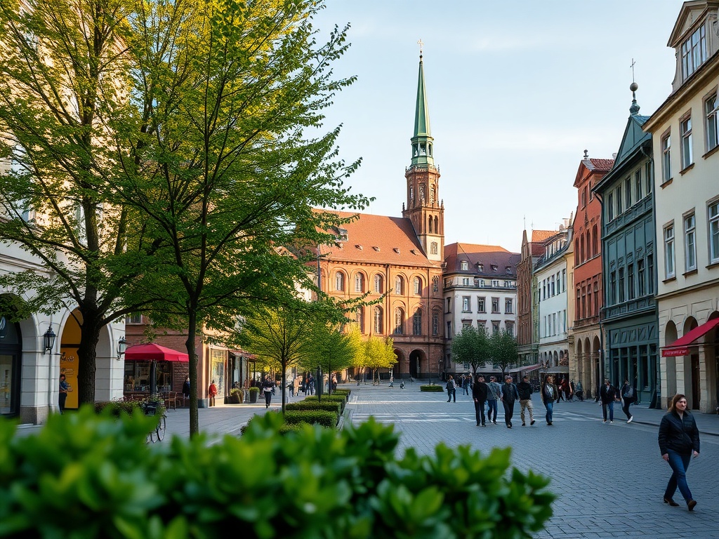 Ilustracja symbolizująca dewastację i świętowanie w Oświęcimiu i okolicach