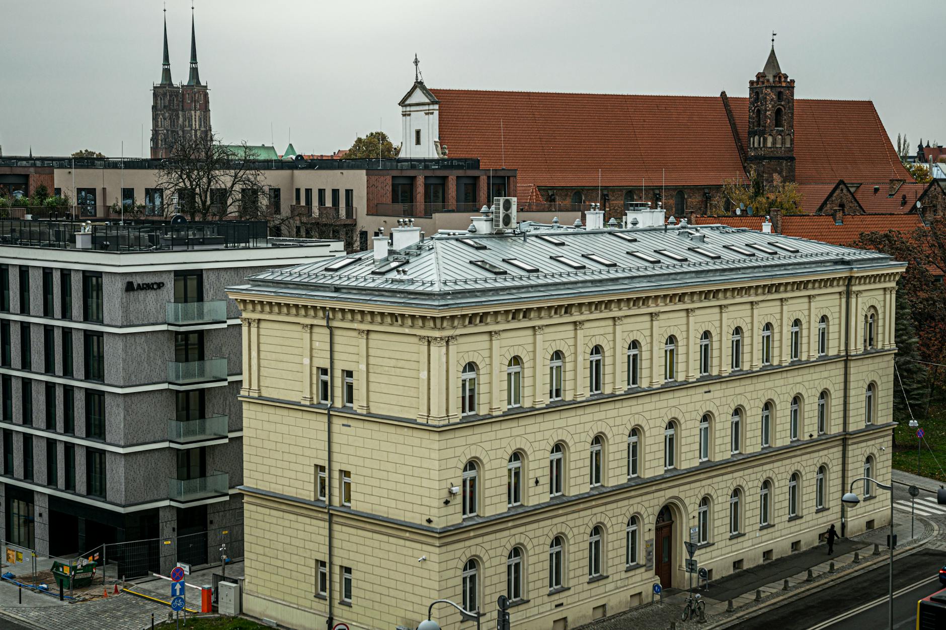 Mapa Oświęcimia z zaznaczonymi inwestycjami współfinansowanymi z Funduszy Europejskich